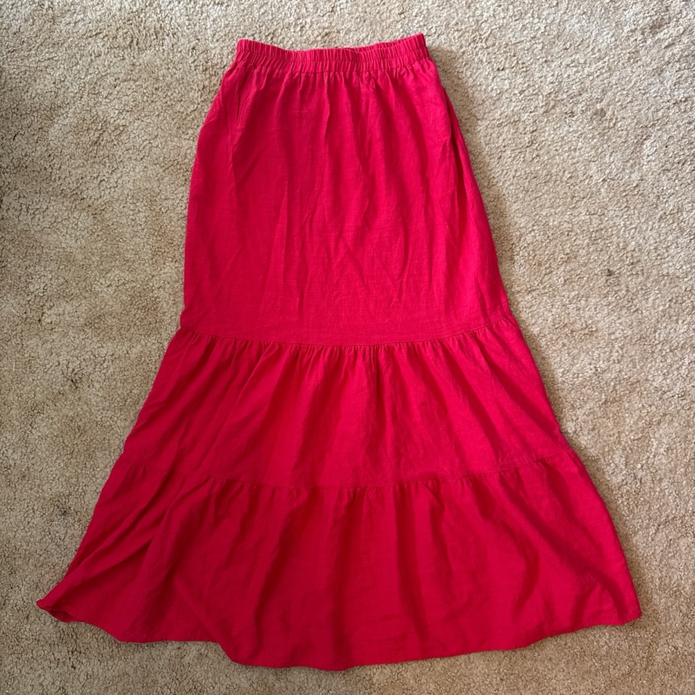 Princess Polly Red Maxi Skirt